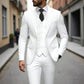 Conjunto de traje de tres piezas para hombre de corte ajustado