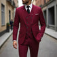 Conjunto de traje de tres piezas para hombre de corte ajustado