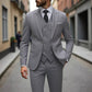 Conjunto de traje de tres piezas para hombre de corte ajustado