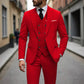 Conjunto de traje de tres piezas para hombre de corte ajustado