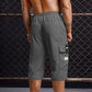 Pantalones Capri Cargo Casual para Hombre con Cintura de Cordó