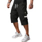 Pantalones Capri Cargo Casual para Hombre con Cintura de Cordó