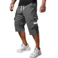 Pantalones Capri Cargo Casual para Hombre con Cintura de Cordó