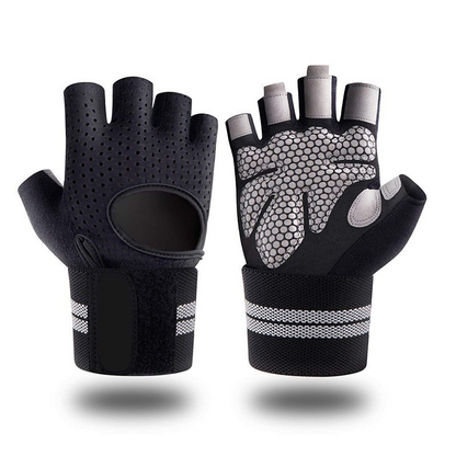 Guantes de entrenamiento con muñequera transpirables