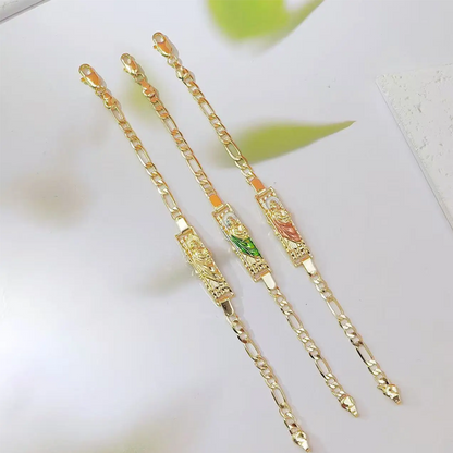 ⏳ ¡Oferta limitada con 50% de descuento! ⏰📿 Pulsera de Eslabones Figaro para Hombre y Mujer