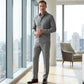 Conjunto de Dos Piezas para Hombre – Traje de Color Sólido para Caminar