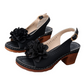 👡 ¡50% DE DESCUENTO AHORA! 🌸Sandalias de tacón cuadrado con flor 3D y punta abierta para mujer – Tacón cómodo, correa ajustable y estilo elegante 👠