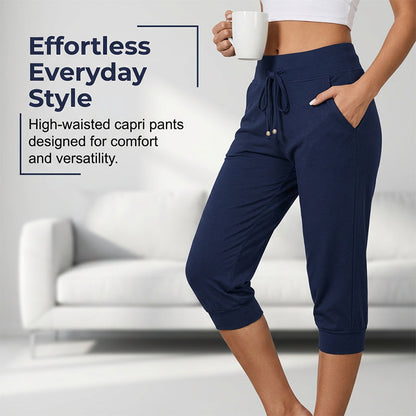 Pantalones deportivos cortos con cintura con cordón para estar en casa