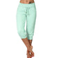 Pantalones deportivos cortos con cintura con cordón para estar en casa