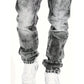 Vaqueros vaqueros elásticos creativos de moda masculina, estilo minimalista adecuado para el verano, estilo emo