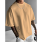 ✨ Camisa de manga corta de corte ancho para hombre – mezcla de algodón premium, estampado gráfico urbano y estilo🏙️ oversize casual