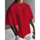 ✨ Camisa de manga corta de corte ancho para hombre – mezcla de algodón premium, estampado gráfico urbano y estilo🏙️ oversize casual