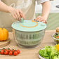 Centrifugador de Ensalada y Rebanador 9 en 1 de Gran Capacidad