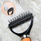 📢📢 ¡50% DE DESCUENTO! ⏰ Cepillo de aseo para mascotas de doble cara para eliminar el pelo muerto