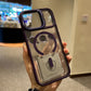Funda Magnética Transparente con Soporte Protector de Cámara