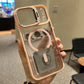 Funda Magnética Transparente con Soporte Protector de Cámara