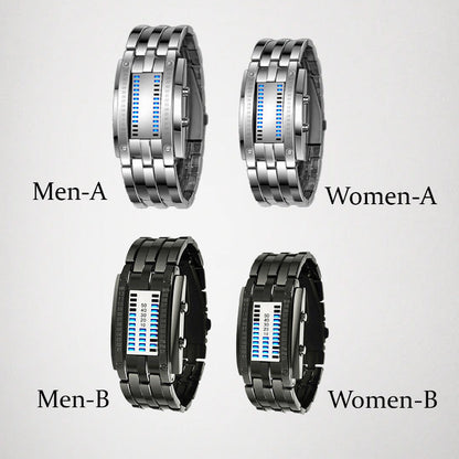 ⌚️ ¡OFERTA EXCLUSIVA 50% DE DESCUENTO POR TIEMPO LIMITADO! 💙 Reloj Binario Deportivo para Hombres – Acero Inoxidable, Pantalla LED Binaria, Resistente al Agua 30M, Elegante y Único ✨