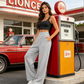 ❣️Pantalones de Chándal de Pierna Ancha y Cintura Alta para Mujer