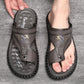 👣 ¡OFERTA POR TIEMPO LIMITADO 50% DE DESCUENTO! 💎 Sandalias de Cuero para Hombre en Tallas Grandes – Soporte de Arco, Antideslizantes, Transpirables y Cómodas para Exteriores ✨