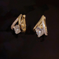 🔥Nuevo Llegado 2026 y Oferta Caliente🔥 Aretes colgantes (dangle) de aro en forma de V y corazón, elegantes