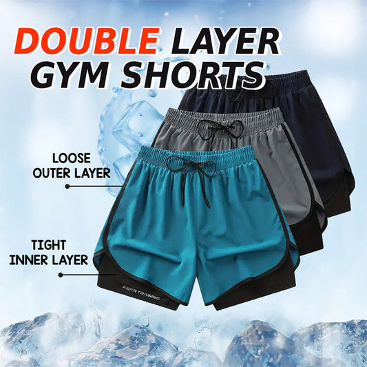 Pantalones cortos deportivos de secado rápido para hombre