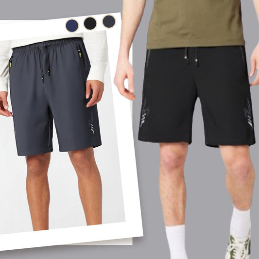 🩳 ¡OFERTA POR TIEMPO LIMITADO 50% DE DESCUENTO! 🏃‍♂️ Pantalones Cortos Deportivos de Secado Rápido para Hombres – Ultraligeros, Alta Elasticidad, Bolsillos con Cremallera y Holgado ✨