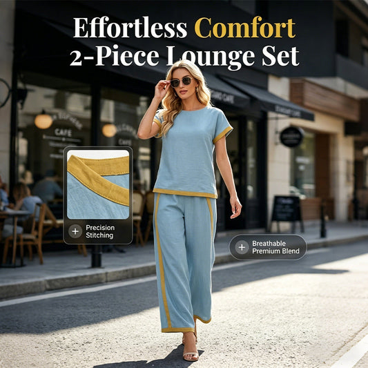 👚 ¡50% DESCUENTO! 🌸 Conjunto Casual de Dos Piezas para Mujer con Detalles en Contraste – Look Relajado, Tela Ligera y Perfecto para un Estilo Veraniego Cómodo y Elegante 💃