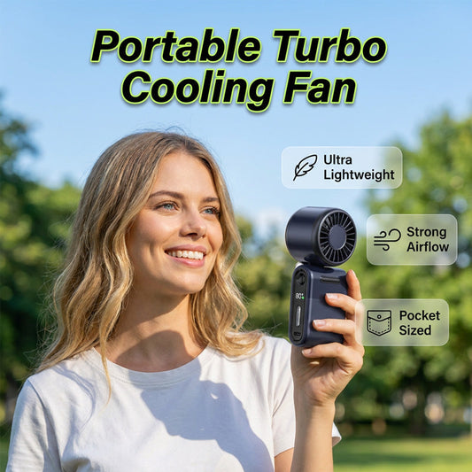 🌬️ ¡OFERTA POR TIEMPO LIMITADO 50% DE DESCUENTO! 🌀 Ventilador USB Plegable 5 Velocidades – Pantalla LED, Recargable, Portátil ✨