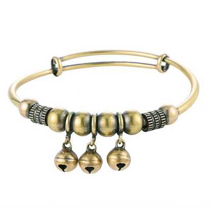 ✨ ¡50% DE DESCUENTO AHORA! 🔔 Brazalete Ajustable con Campanas – Elegante, flexible y perfecto para el uso diario – se pone y quita fácilmente 💎