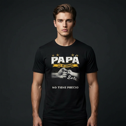 Camiseta de Cuello Redondo 'Honor de Familia' para Hombre