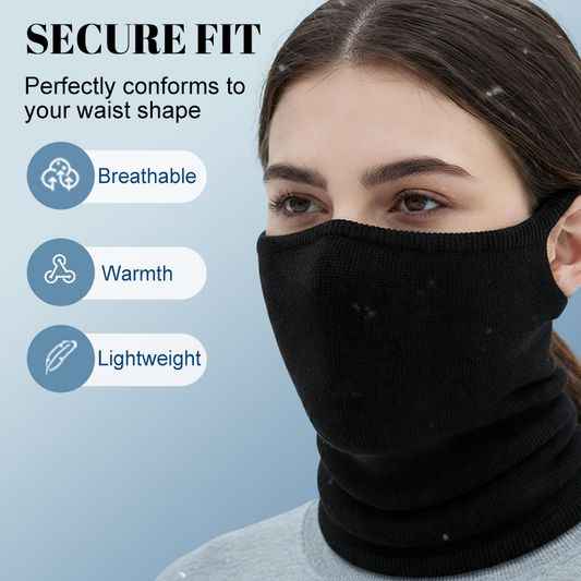Mascarilla Calentadora de Cuello con Lazos para Orejas