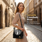 👜 ¡50% DE DESCUENTO POR TIEMPO LIMITADO! ✨ Bolso de Mujer con Patrón Cocodrilo Brillante – Estructurado, Herrajes Dorados, Espacioso y Elegante 💼