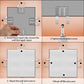 Clips de reparación de parches de pladur de acero inoxidable
