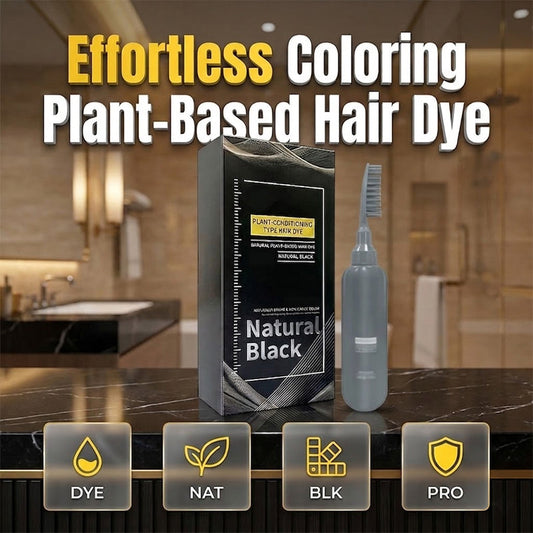 ✨ ¡OFERTA LIMITADA 50% DE DESCUENTO! 🌿 Tinte de Cabello de Origen Vegetal con Peine – Fácil, Cobertura de Canas, Fórmula Nutritiva ✨