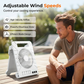 Ventilador Exterior de Doble Potencia con Panel Solar y Luz