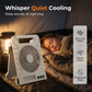 Ventilador Exterior de Doble Potencia con Panel Solar y Luz