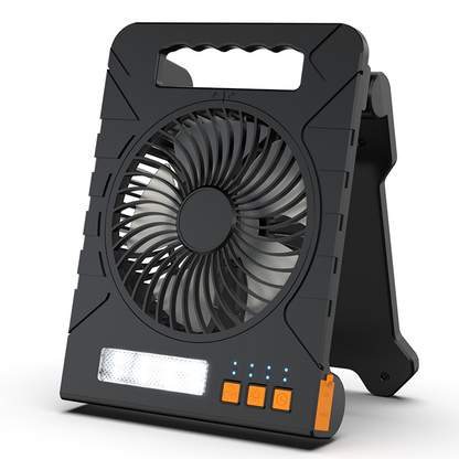 Ventilador Exterior de Doble Potencia con Panel Solar y Luz