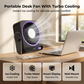 Ventilador Portátil de Escritorio y Pared con Pantalla LED