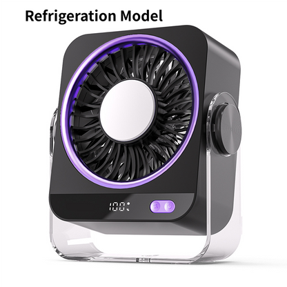 Ventilador Portátil de Escritorio y Pared con Pantalla LED