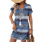 📢📢50% OFF !! ⏰Women's Summer Casual V-Neck T-Shirt Dress