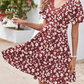 👗 50% OFF NOW! ✨ Women's Floral Print V-Neck Dress – Ruffle sleeves, A-line & lightweight – Breezy & romantic – perfect for summer parties or weekend brunch 🌸