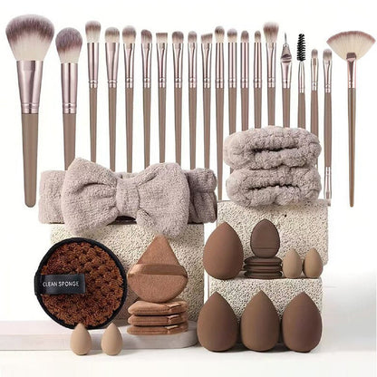 📢📢¡50% DE DESCUENTO!! ⏰Set Todo en Uno de Brochas y Esponjas de Maquillaje