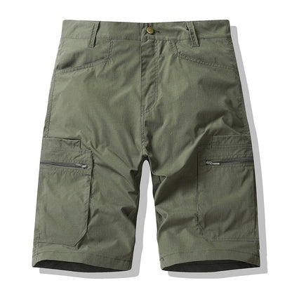 🩳 ¡TIEMPO LIMITADO 50% DE DESCUENTO! ✨ Pantalones cortos cargo de hombre con cremallera – Transpirables, bolsillos seguros, corte 🏞️ holgado