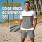 Conjunto deportivo de verano para hombre con bloques de color