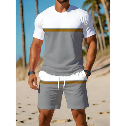 Conjunto deportivo de verano para hombre con bloques de color
