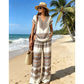 👗 ¡50% DE DESCUENTO POR TIEMPO LIMITADO! ✨ Conjunto de Top Estampado y Pantalones para Mujer – Estampados Boho, Corte Holgado, Listo para Vacaciones 🌴