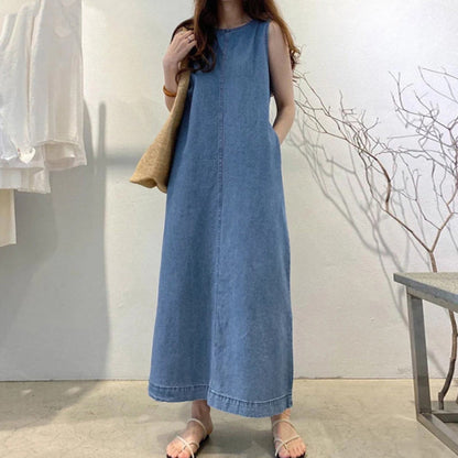 👗 ¡OFERTA LIMITADA 50% OFF! 💥 Vestido Vaquero Casual de Verano para Mujer – Clásico, Fresco y con Estilo sin Esfuerzo ✨