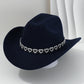 🤠 ¡OFERTA LIMITADA 50% OFF! 💥 Sombrero Vaquero con Corazones de Strass para Mujer – Elegante Fedora Estilo Jazz Francés ✨