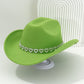 🤠 ¡OFERTA LIMITADA 50% OFF! 💥 Sombrero Vaquero con Corazones de Strass para Mujer – Elegante Fedora Estilo Jazz Francés ✨