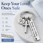 Stainless Steel Cross Keychain with Drive Safe